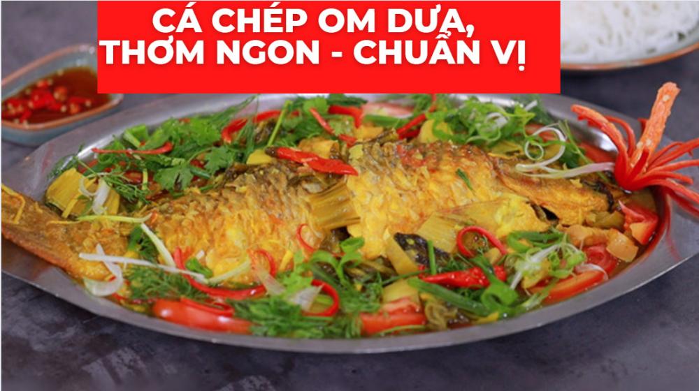 CÁ CHÉP OM DƯA THƠM NGON CHUẨN VỊ